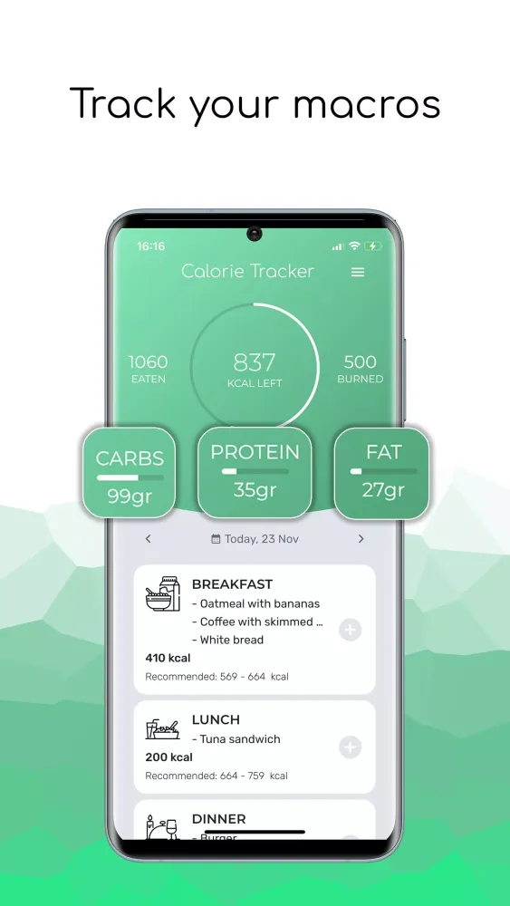 Nutrition Tracker - Food Diary應用截圖