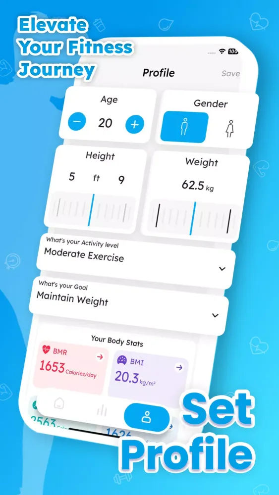 تصاویر Calculate BMI - BMR Calculator