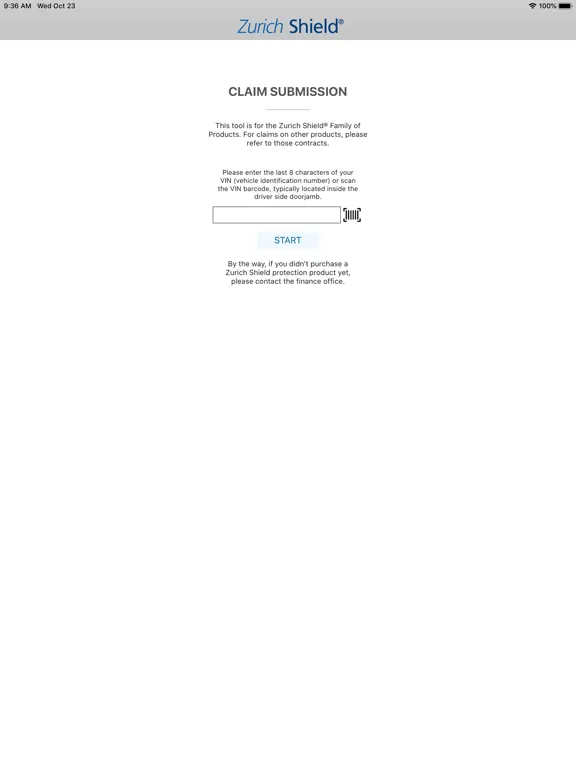 Ảnh chụp màn hình của Zurich Shield iPad 