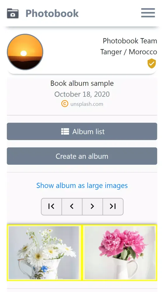 Photobook App Screenshots