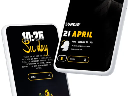 Ảnh chụp màn hình của Camaleón KWGT