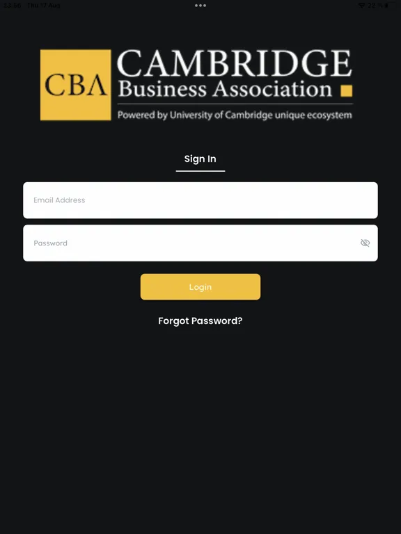 CBA Connecting App iPad  스크린샷