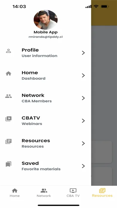 CBA Connecting App 스크린샷
