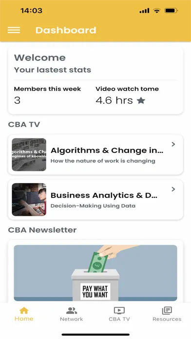 CBA Connecting App 스크린샷