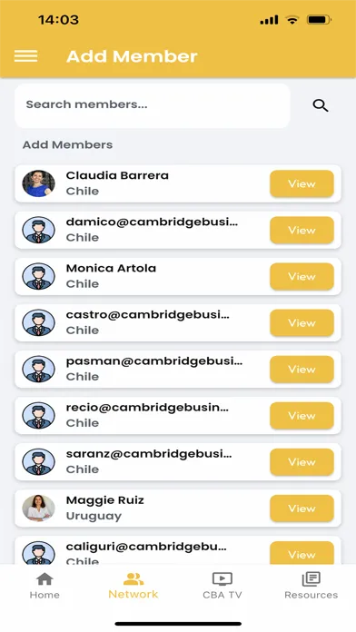 CBA Connecting App 스크린샷
