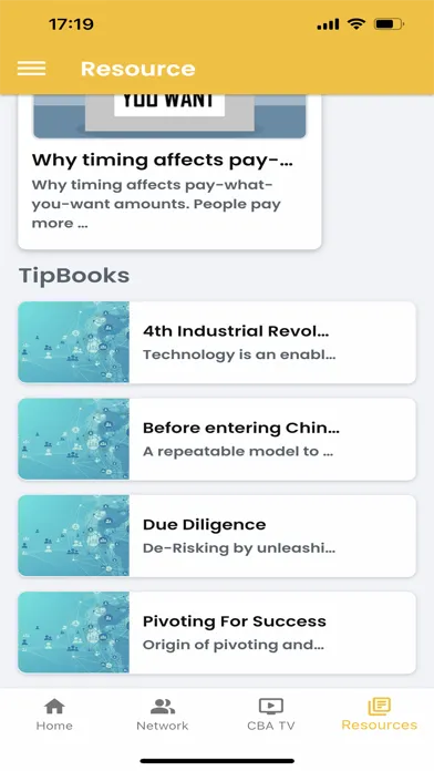 CBA Connecting App 스크린샷
