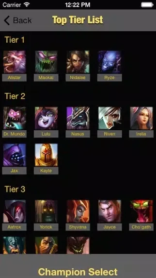 LoL Champion Select スクリーンショット
