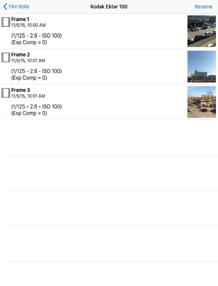 Camera Film Roll iPad  스크린샷