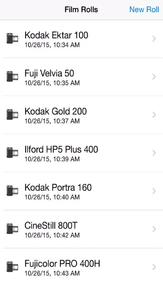 Camera Film Roll 스크린샷