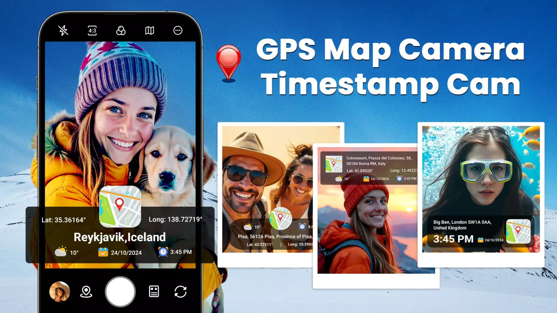 GPS Map Camera: Timestamp Cam Screenshots
