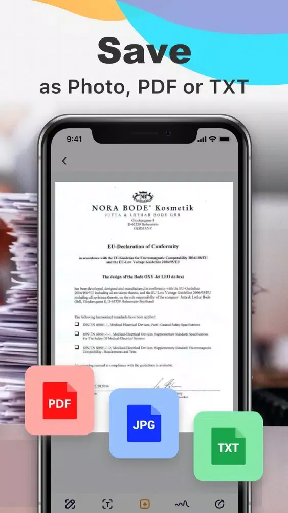 Tangkapan layar PDF Scanner App Scan Documents