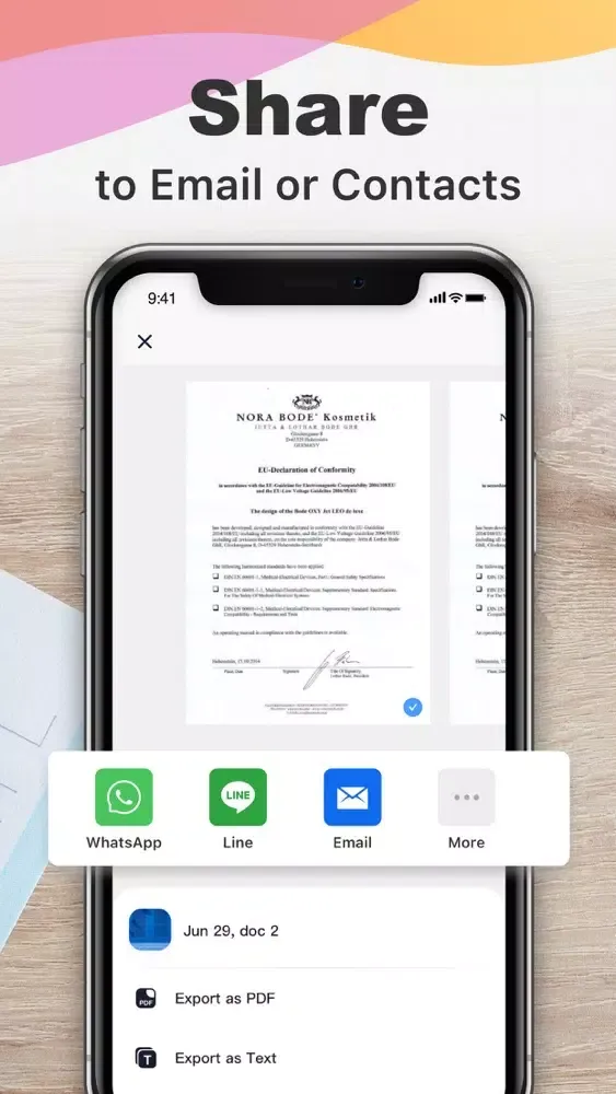 Tangkapan layar PDF Scanner App Scan Documents
