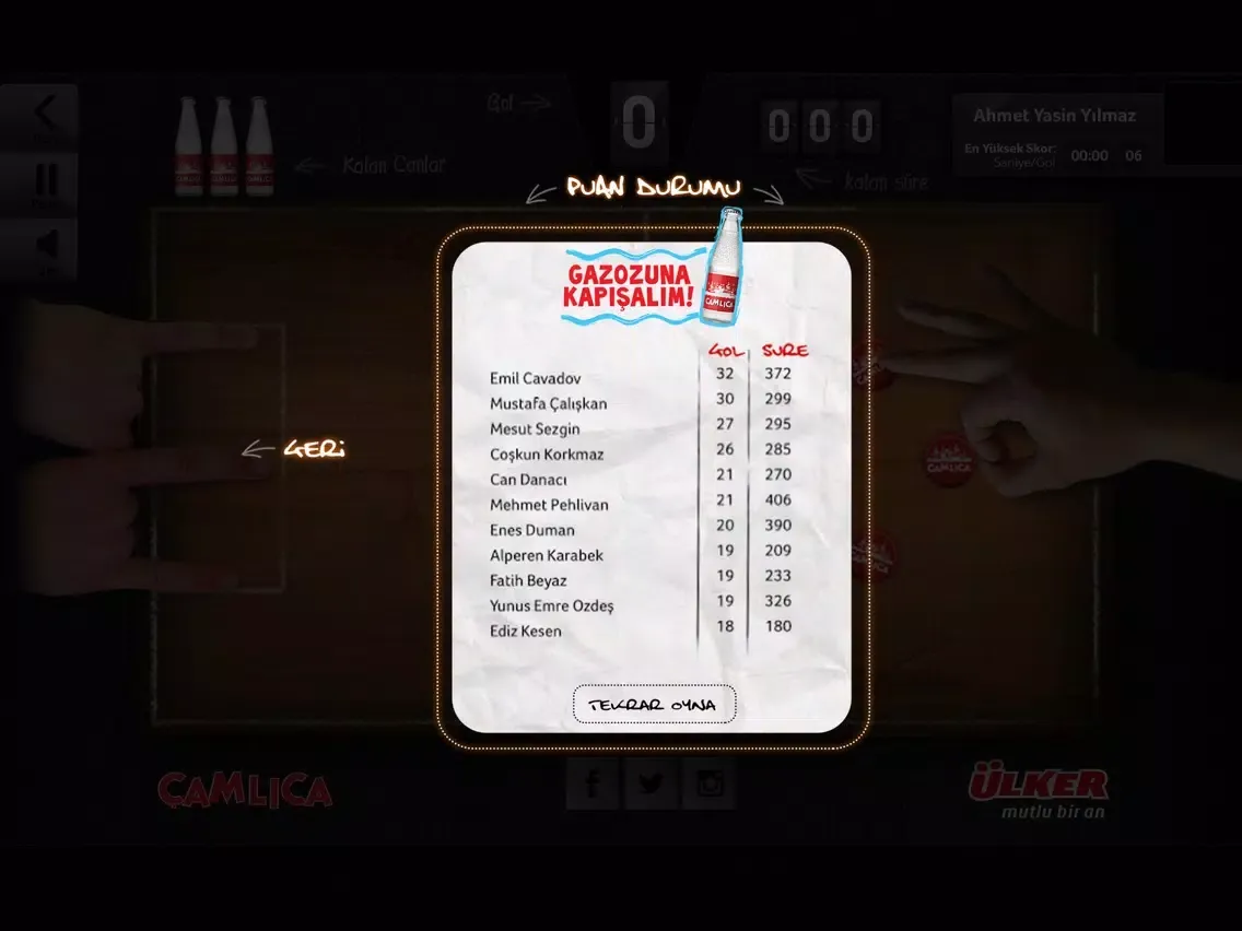 Çamlıca Kapak Futbolu iPad 应用截图