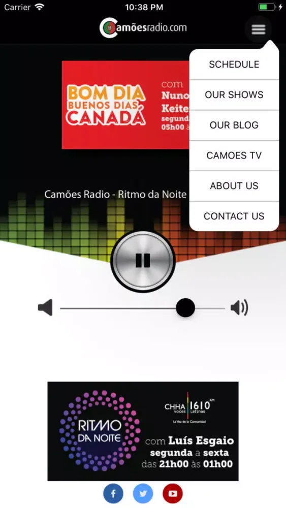 Zrzuty ekranu Camoes Radio