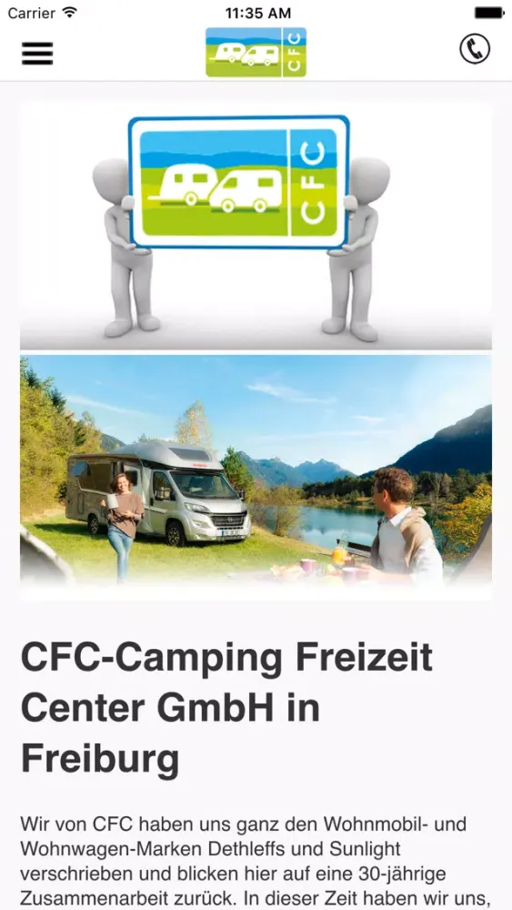 Camping Freizeit Center 스크린샷