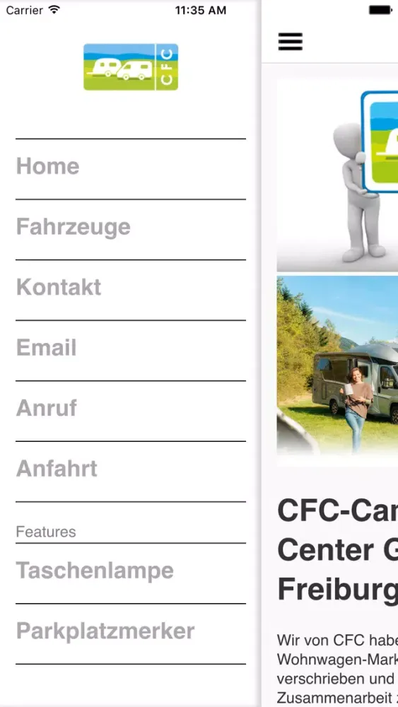 Camping Freizeit Center 스크린샷