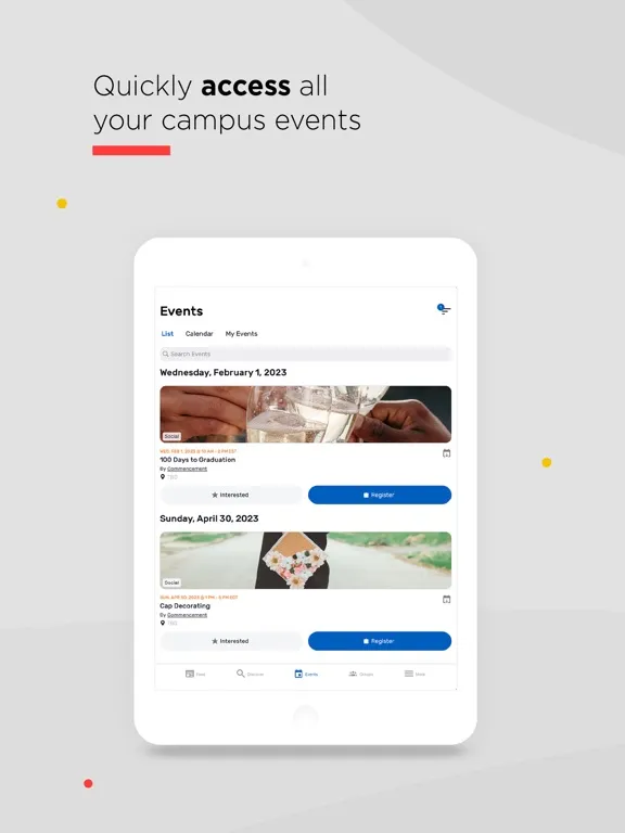 Captures d'écran de IESE Connect iPad 