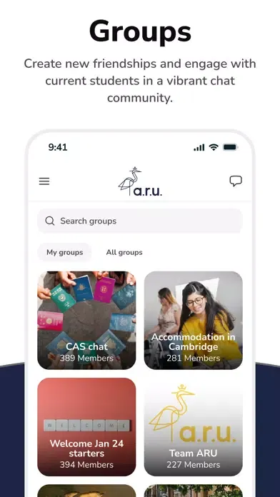 Screenshot di ARU CampusConnect