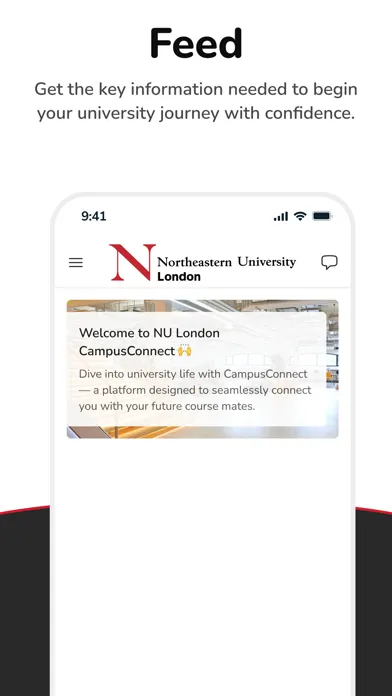 NU London CampusConnect سکرین شاٹس