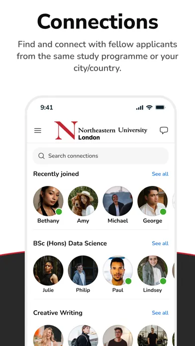 NU London CampusConnect سکرین شاٹس