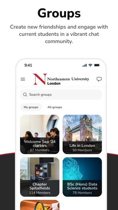 NU London CampusConnect سکرین شاٹس
