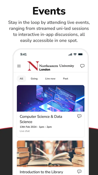 NU London CampusConnect سکرین شاٹس