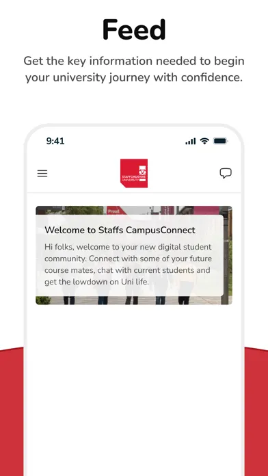 Zrzuty ekranu Staffs CampusConnect