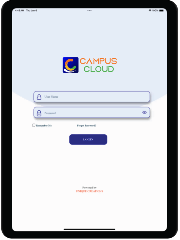 Tangkapan skrin Campus Cloud App iPad 