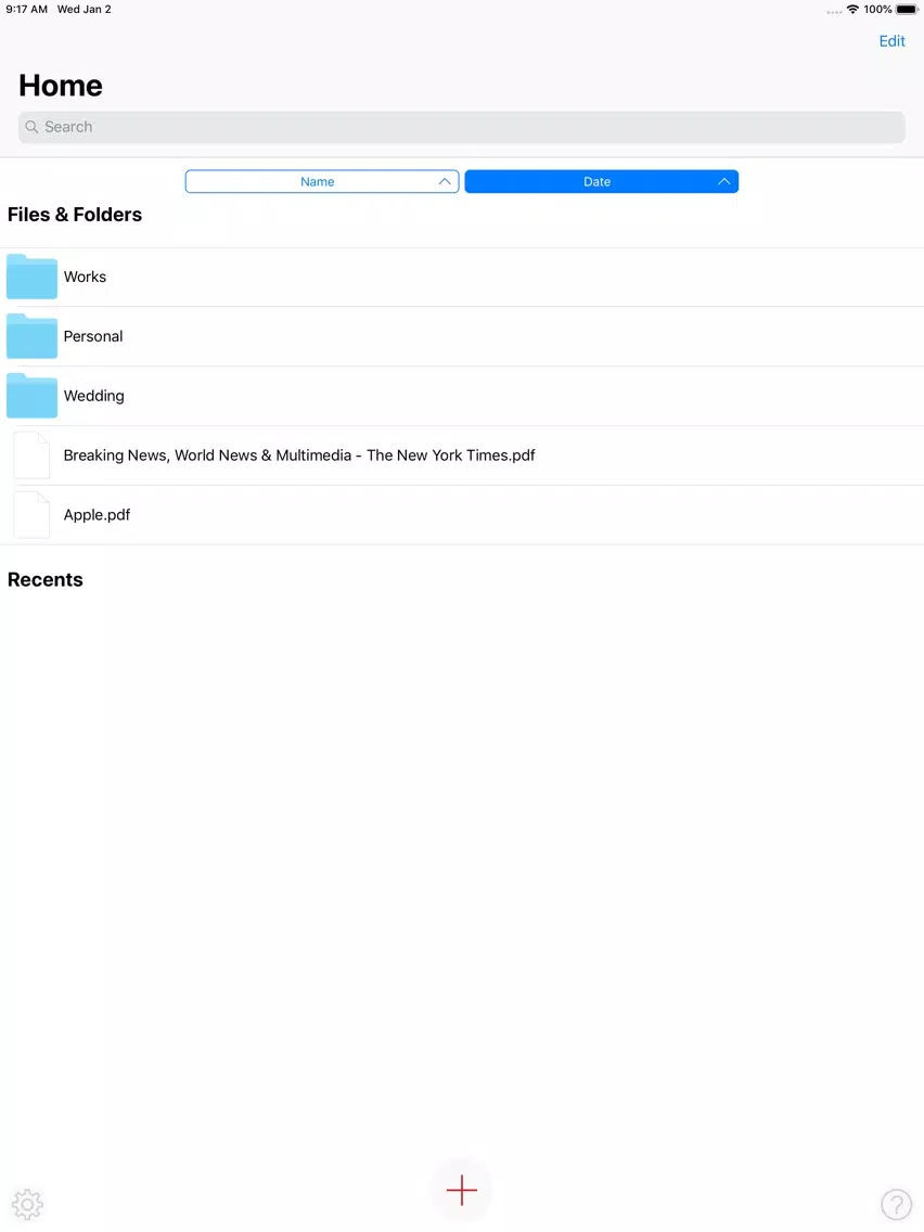 Tangkapan skrin Cody PDFScanner iPad 
