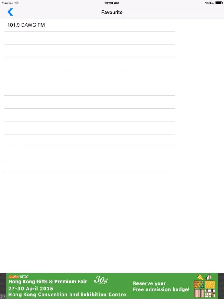 Скриншоты Canada Radio Stations iPad 
