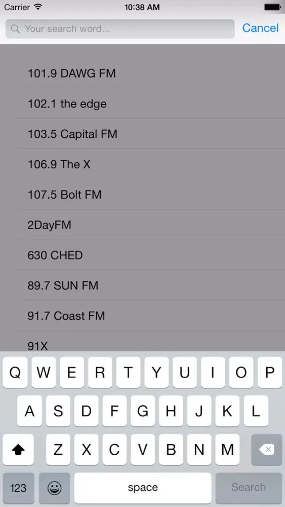 Скриншоты Canada Radio Stations