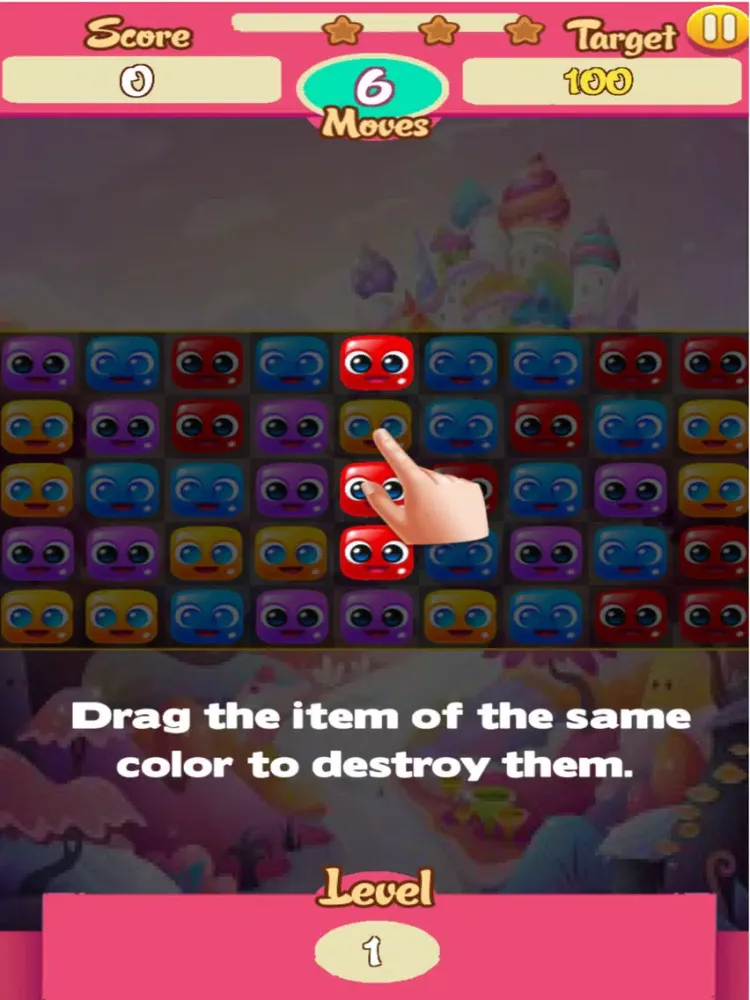 Ảnh chụp màn hình của Jelly Cute - Puzzel Match 3 iPad 