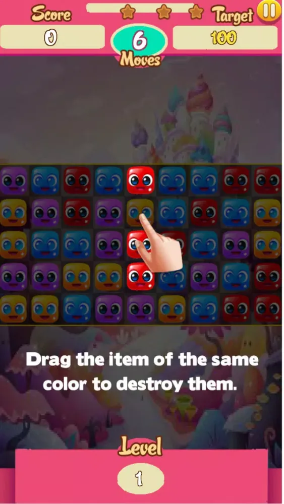 Ảnh chụp màn hình của Jelly Cute - Puzzel Match 3
