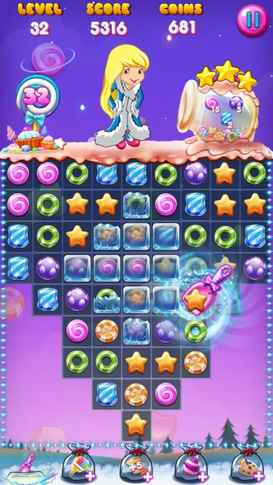 Capturas de tela do Jelly Crush 2019