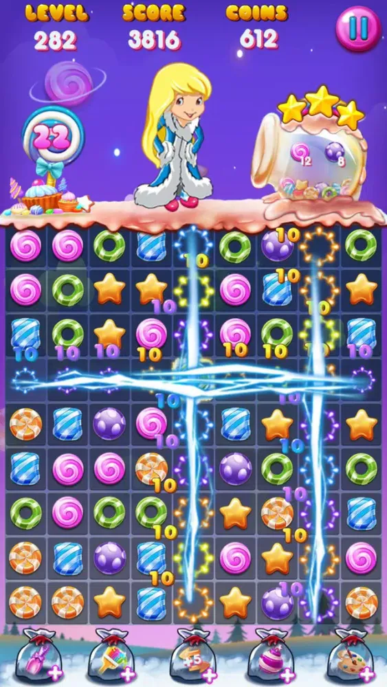 Capturas de tela do Jelly Crush 2019