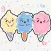 Candy stickers lollipop and sweets
