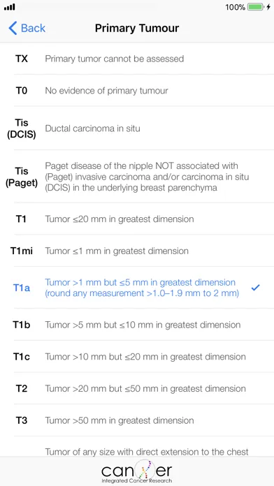 Tangkapan skrin Breast Cancer Staging TNM 8