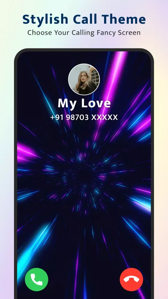 Call Screen Theme Color Call Screenshots