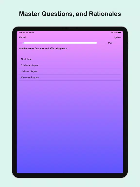 CAPM Self-Paced iPad  スクリーンショット