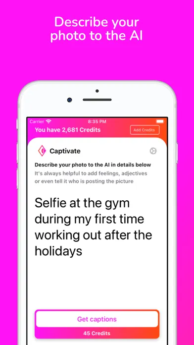 Tangkapan layar Captivate AI