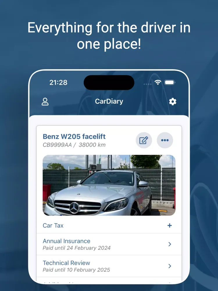CarDiary Screenshots
