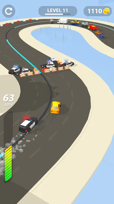 ภาพหน้าจอของ Line Race: Police Pursuit