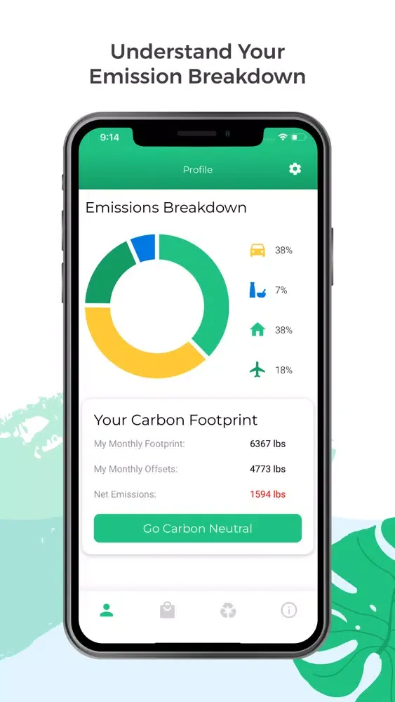 Carbon Down- Go Carbon Neutral سکرین شاٹس