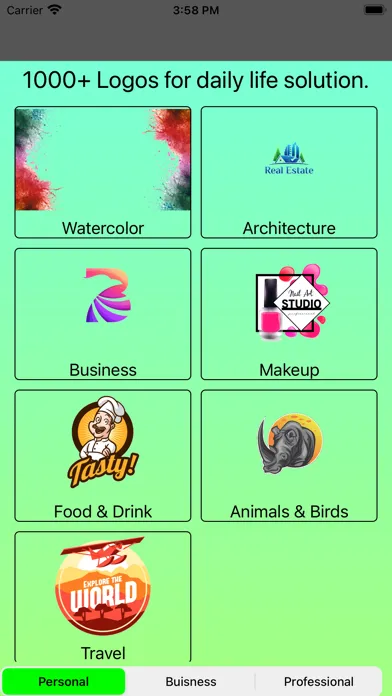 Capturas de tela do Design Logo Maker for Business