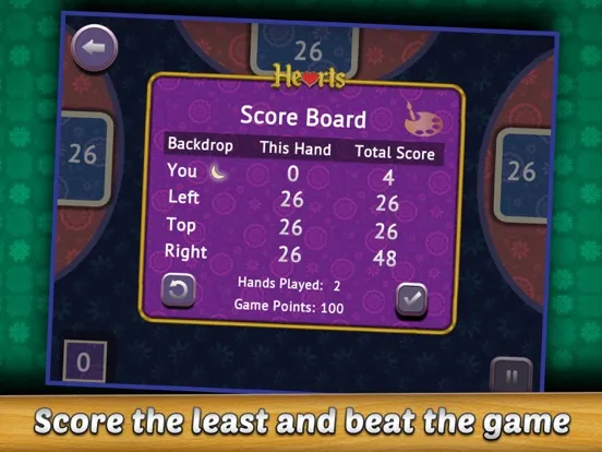 Hearts Card Game+ iPad 应用截图