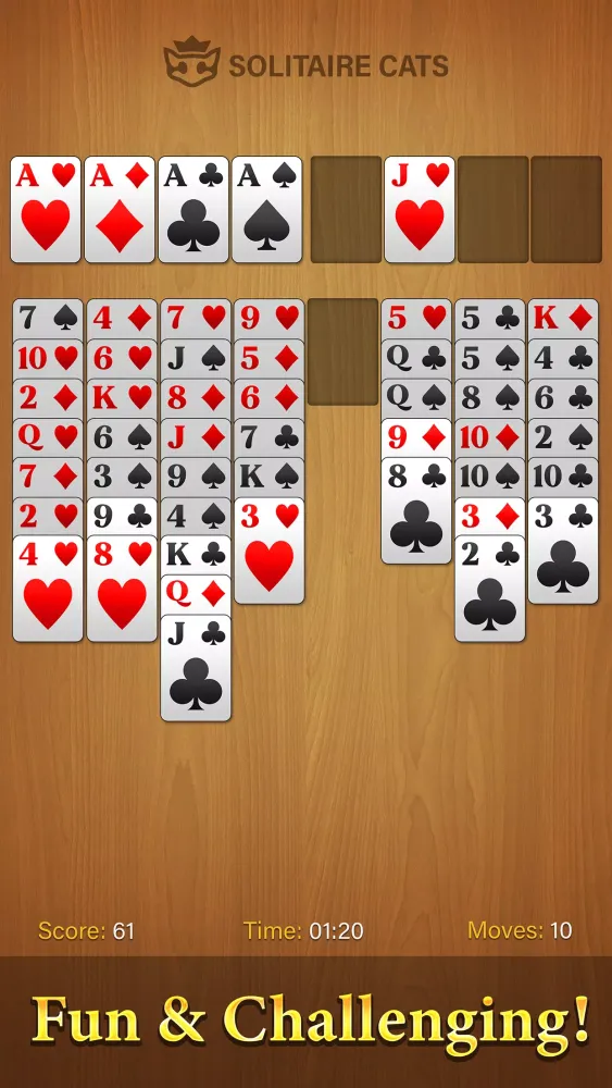 Tangkapan skrin FreeCell Solitaire