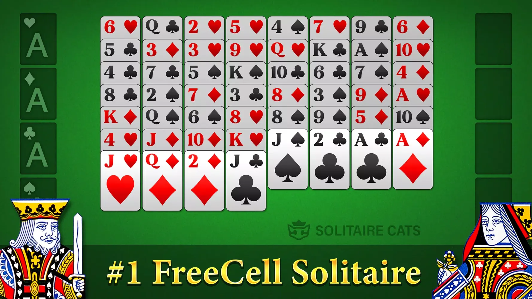 Tangkapan skrin FreeCell Solitaire