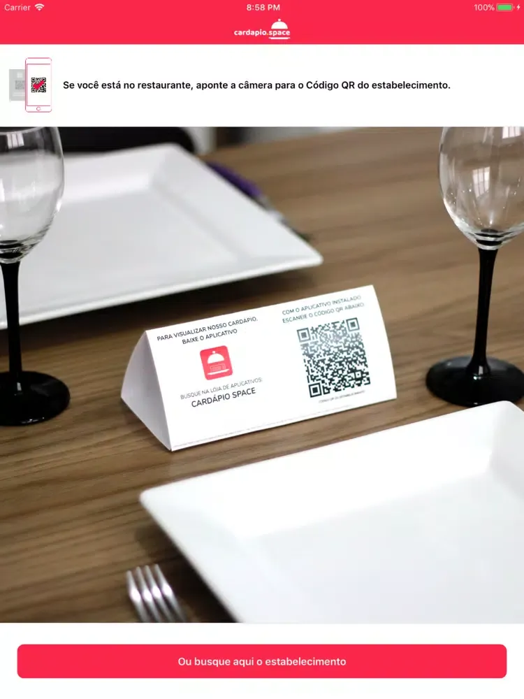 Cardápio Space iPad  স্ক্রিনশট