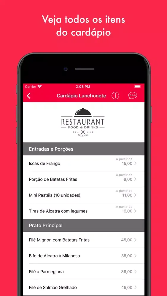 Cardápio Space স্ক্রিনশট
