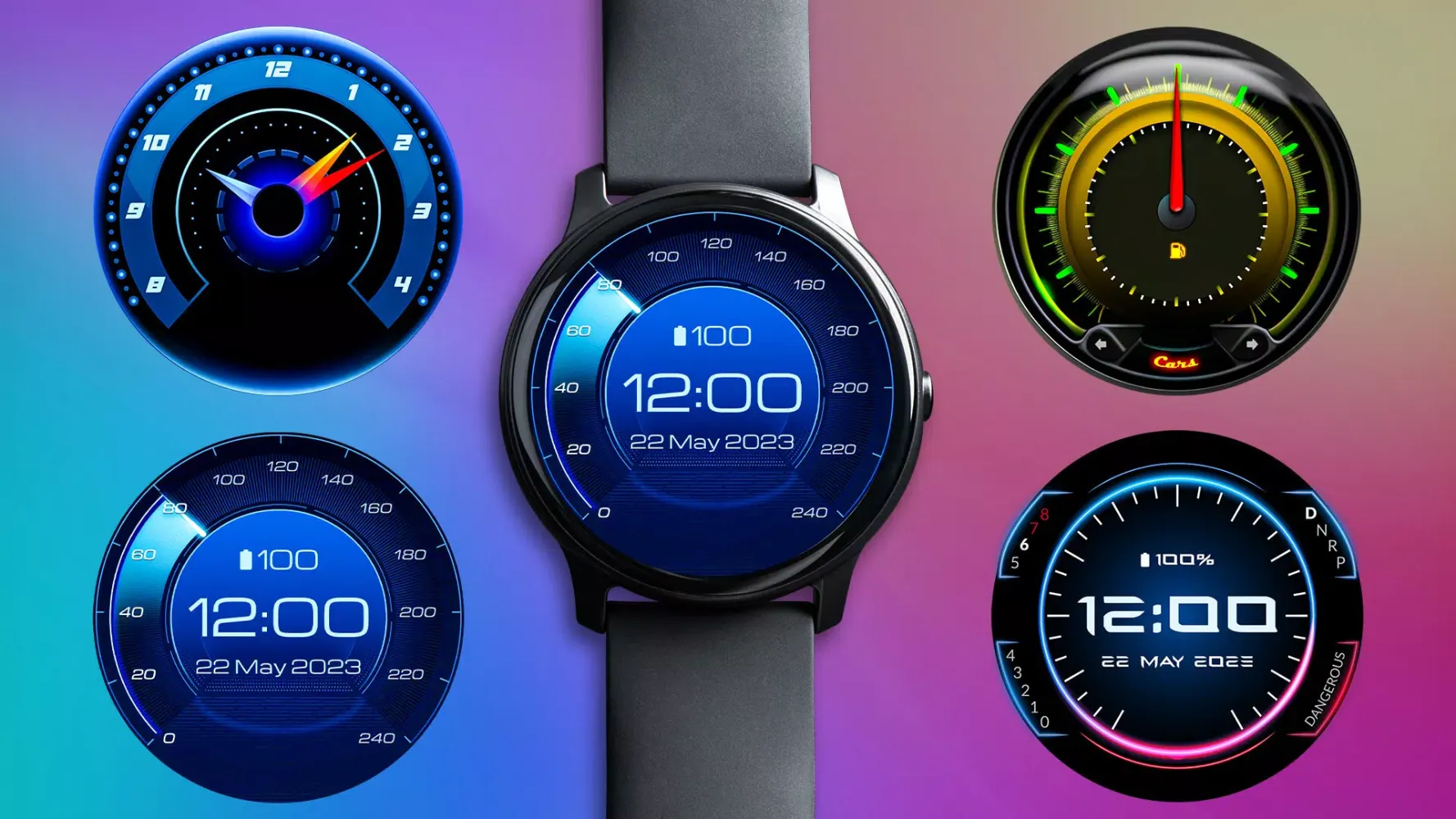 Car Dash Watchfaces: Wear OS应用截图
